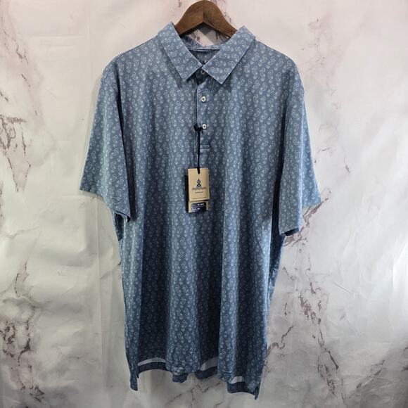 chubbies Other - Chubbies Shirt Mens XXL Blue Polo Seahorse Giddy Up Performance Active Golf